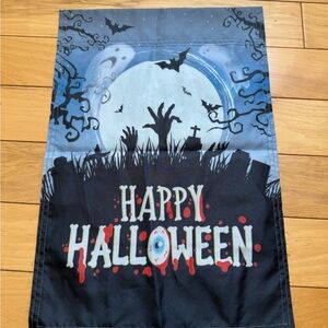 Halloween Garden Flag with Spooky Design